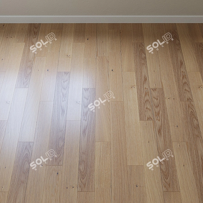 French Oak Parquet Board: Upofloor 3D model image 3