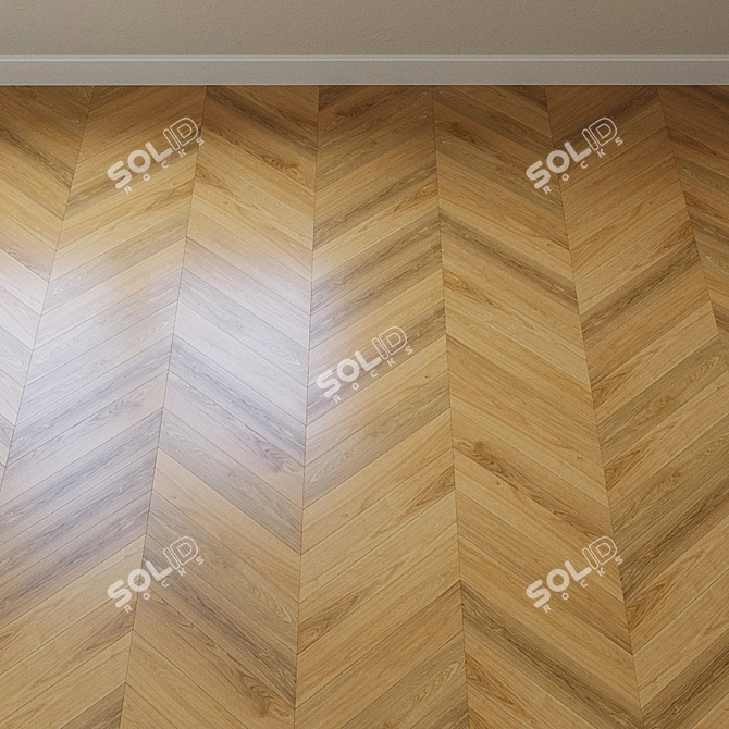 Upofloor Oak Parquet Board 3D model image 3