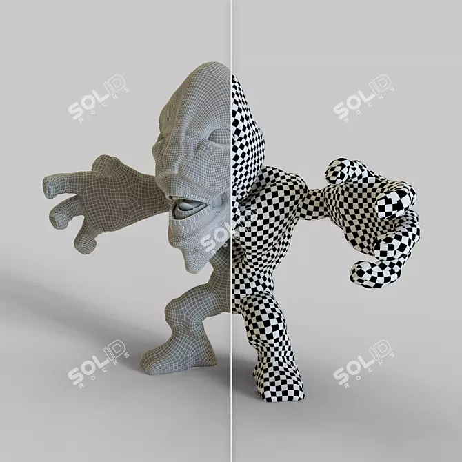 Mystic Hollow Figurine 3D model image 3