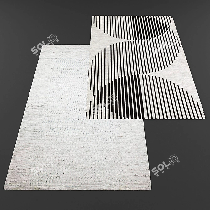 Title: Modern Style Rug Collection 3D model image 2