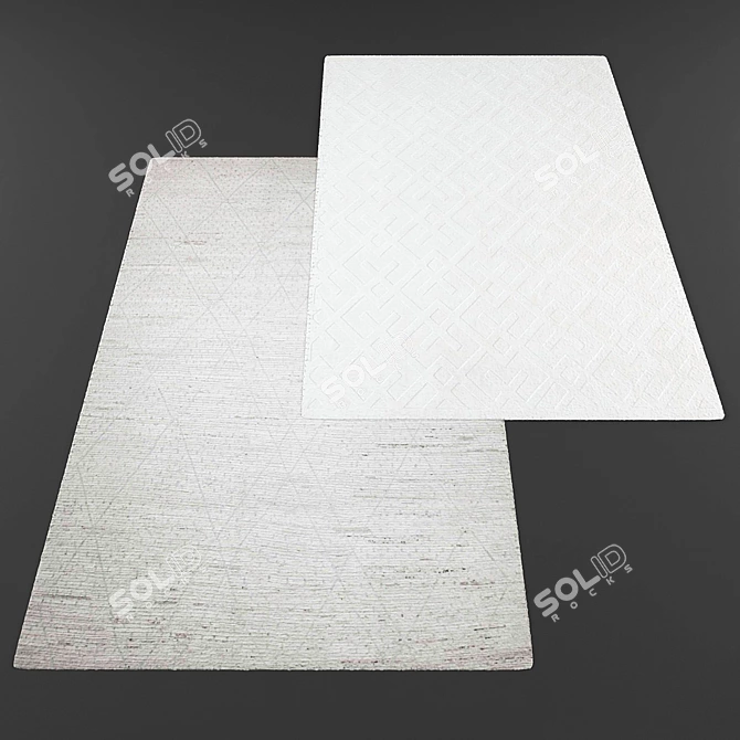 Title: Modern Style Rug Collection 3D model image 3