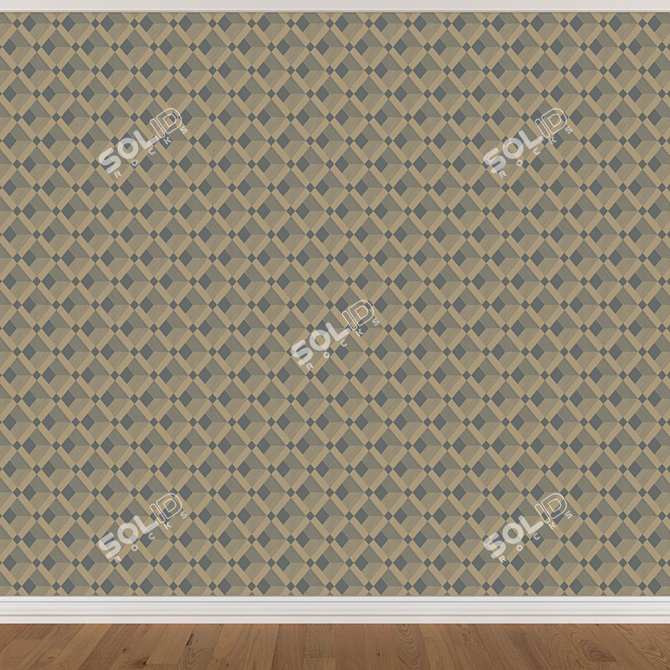 Seamless Wallpaper Set - 3 Colors 3D model image 2