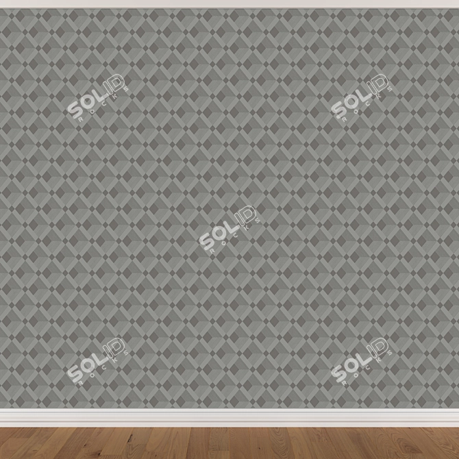 Seamless Wallpaper Set - 3 Colors 3D model image 4