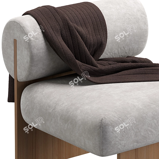 Modern Art Lounge Chair 3D model image 2