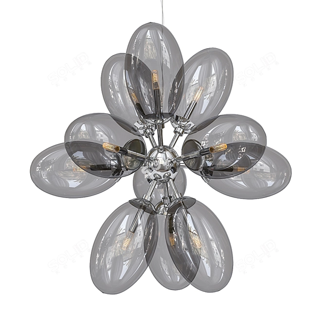 Elegant LED Pendant Light 3D model image 1