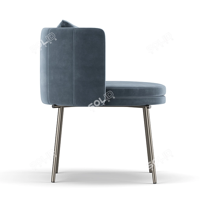 Modern Minimalist Torii Dining Chair 3D model image 3