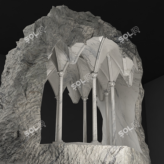 Sculpted Marble Masterpiece 3D model image 4