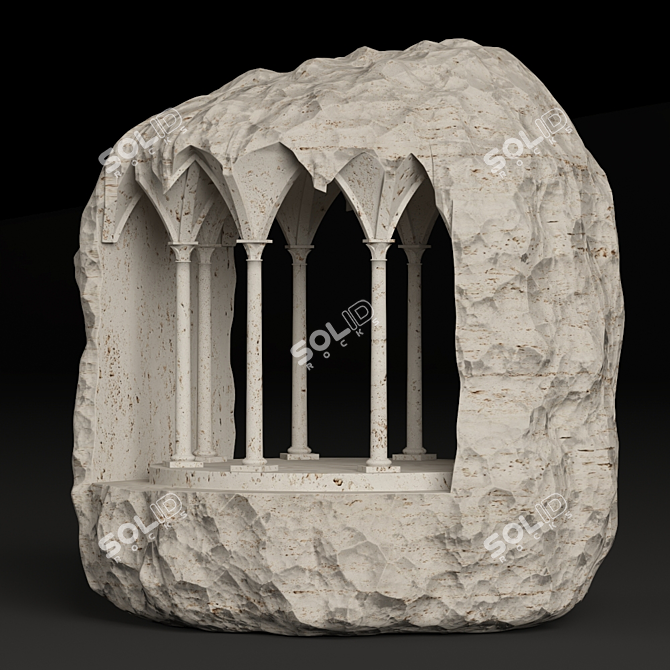 Sculpted Marble Masterpiece 3D model image 9