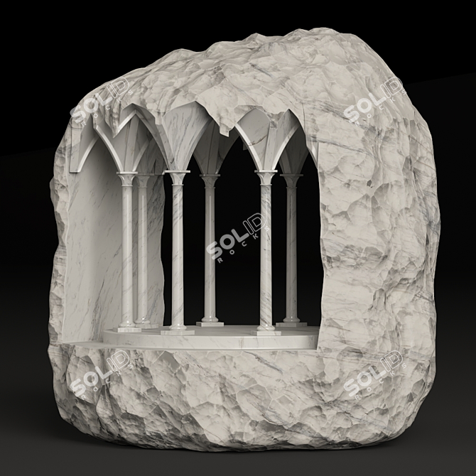 Sculpted Marble Masterpiece 3D model image 10