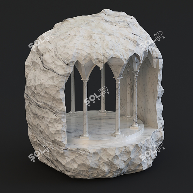 Sculpted Marble Masterpiece 3D model image 14