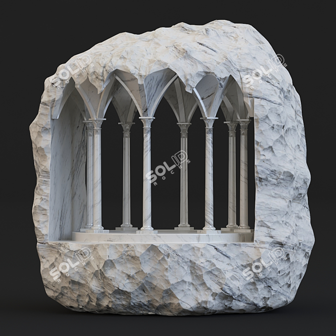 Sculpted Marble Masterpiece 3D model image 15