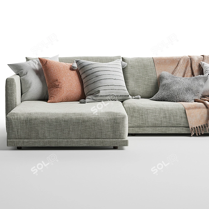 Modern Mac Sofa by Novamobili: Sleek Design & Comfort 3D model image 2