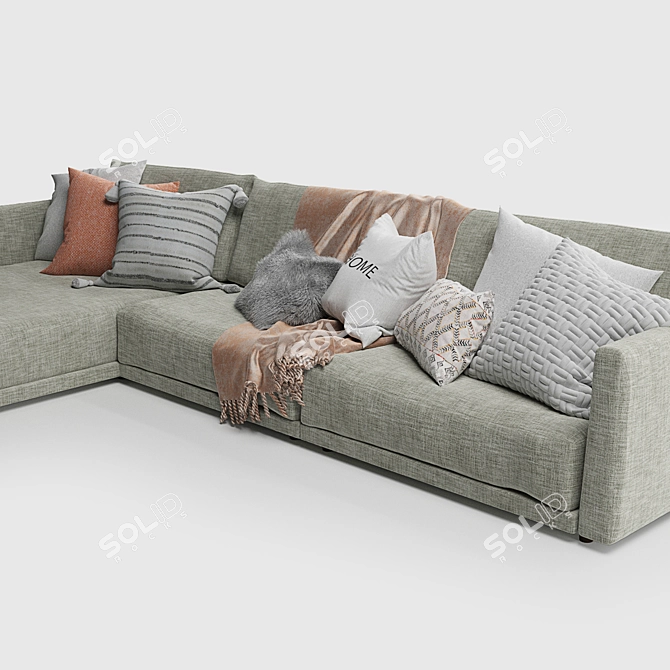 Modern Mac Sofa by Novamobili: Sleek Design & Comfort 3D model image 3