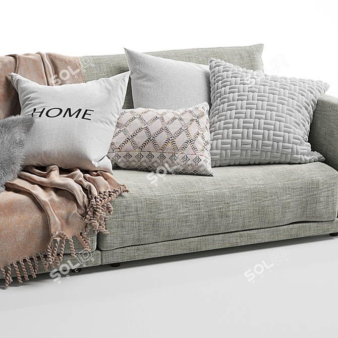 Modern Mac Sofa by Novamobili: Sleek Design & Comfort 3D model image 4