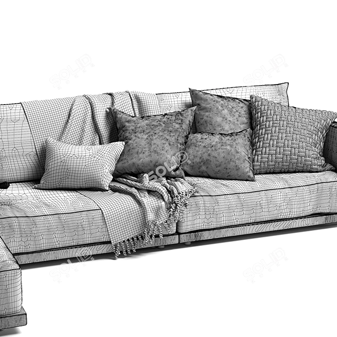 Modern Mac Sofa by Novamobili: Sleek Design & Comfort 3D model image 5