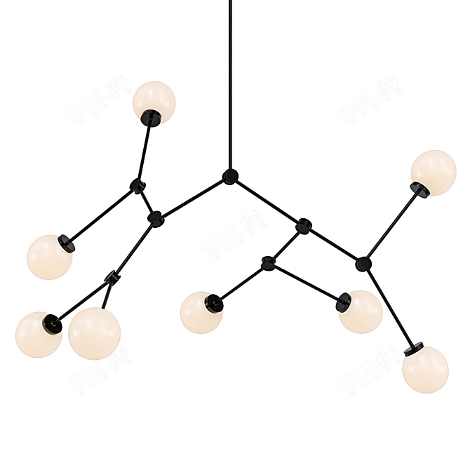 Modern BULP Pendant Light 3D model image 1