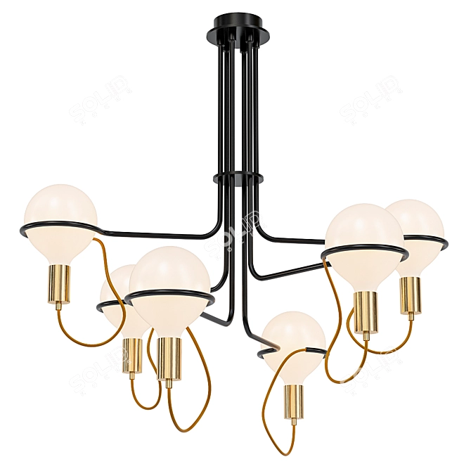 Modern Fornasevi Design Pendant 3D model image 1