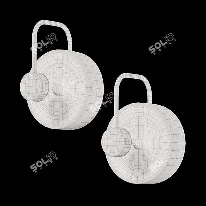 Gottby Marble LED Wall Lamp 3D model image 3