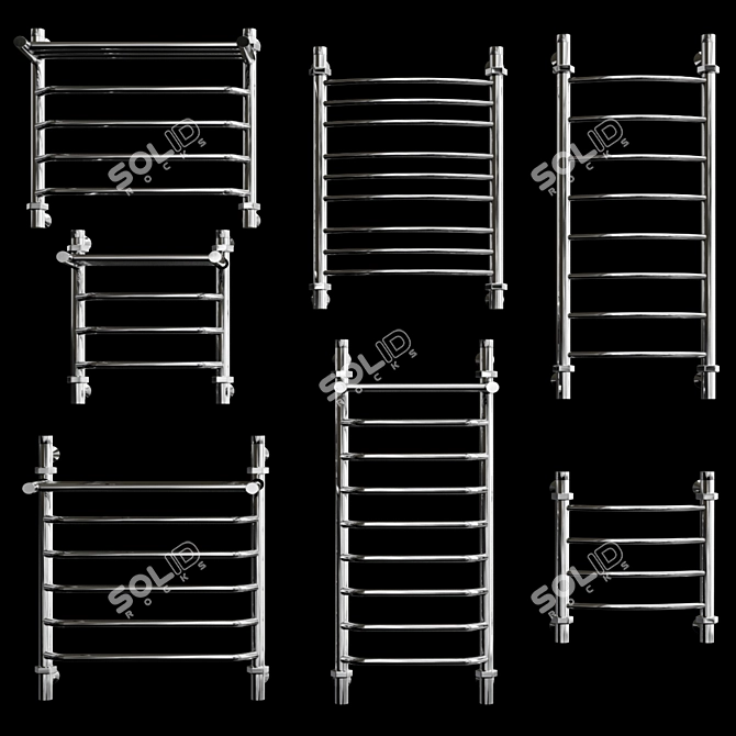Nika Collection Heated Towel Rail 3D model image 4