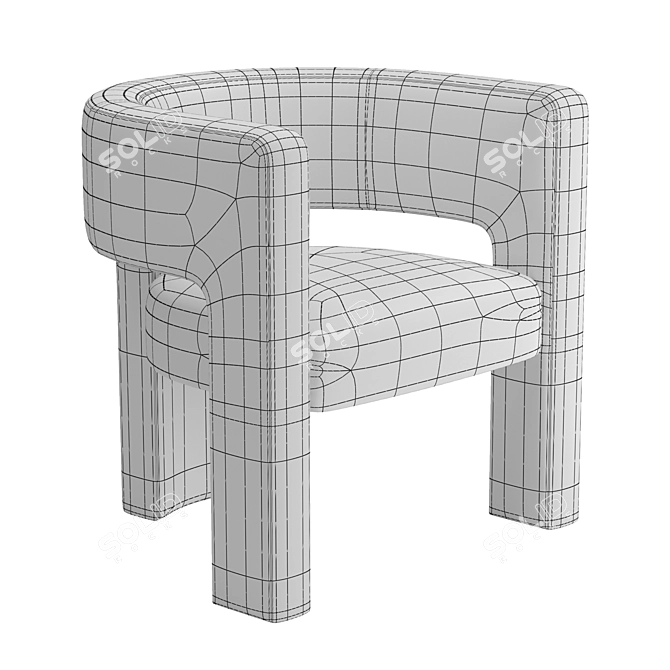 Sculpt Chair - Stylish and Sturdy Seating 3D model image 3