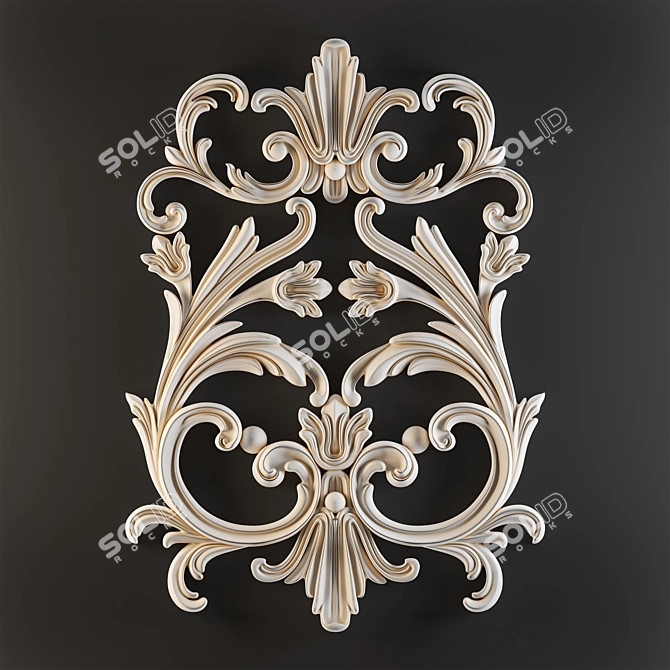 Title: TurboSmooth-Ready Decorative Element 3D model image 2