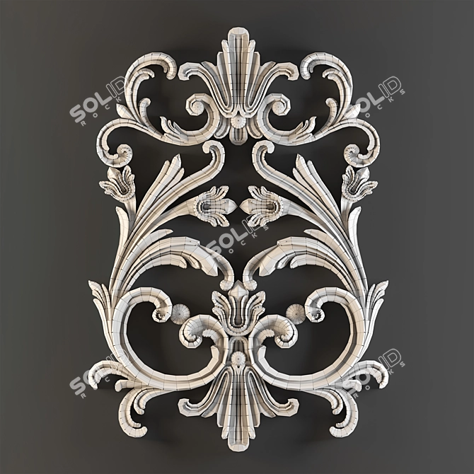 Title: TurboSmooth-Ready Decorative Element 3D model image 3