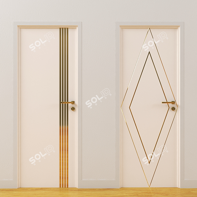 Max 2013 Pink Doors 3D model image 2