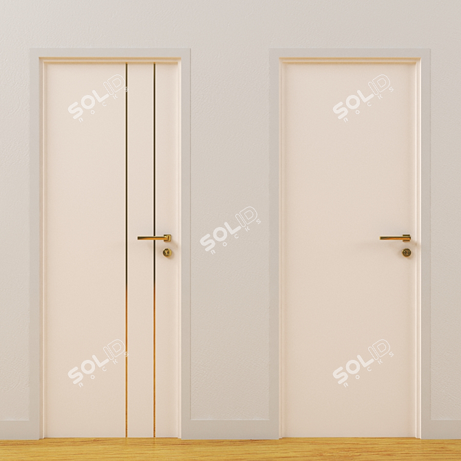 Max 2013 Pink Doors 3D model image 6