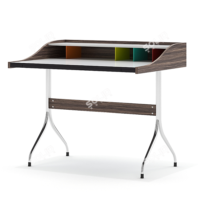  Modern Vitra Home Desk 3D model image 4