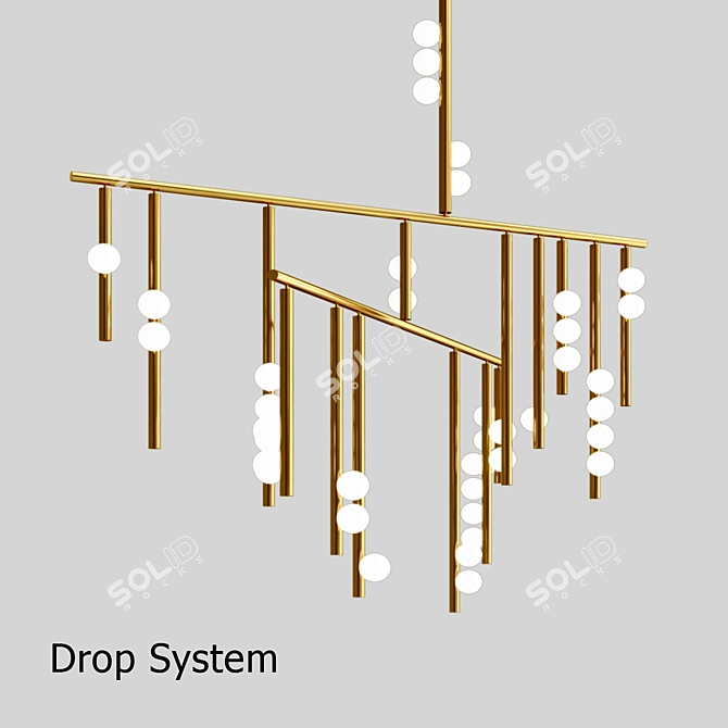 JBS Avion Round 16-Light Chandelier 3D model image 1