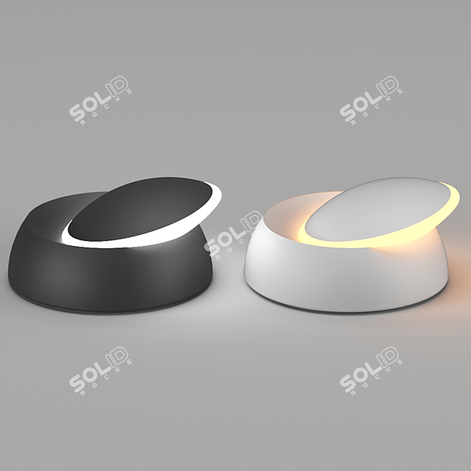 Eclipse Swing Lamp: Magnetic Lighting 3D model image 1