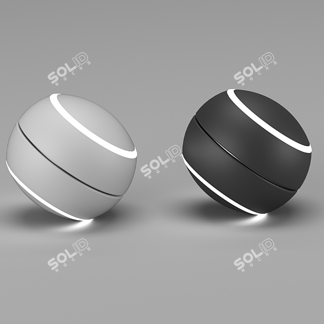 Eclipse Swing Lamp: Magnetic Lighting 3D model image 3