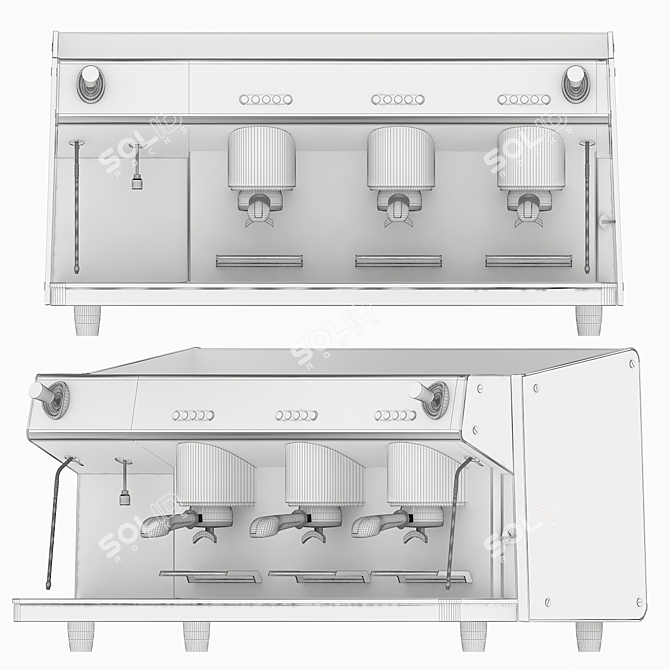 Premium Espresso Machine: Expobar ONYX Pro 3D model image 5