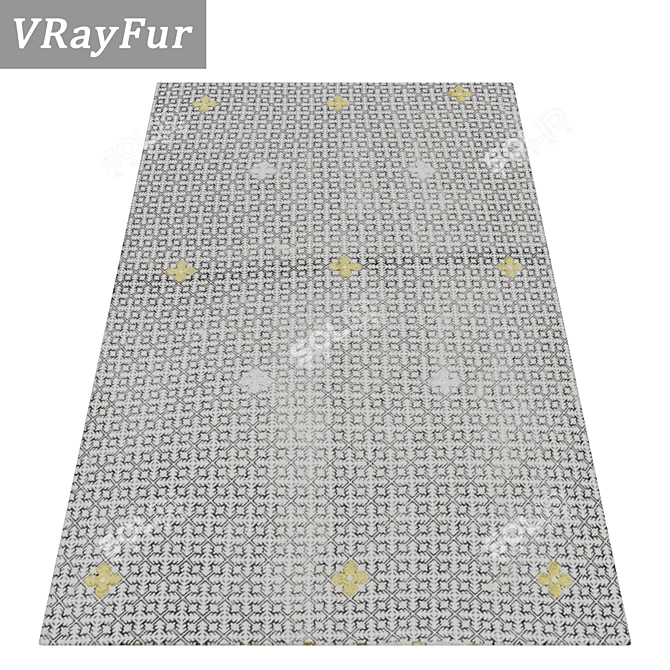 High-Quality Carpet Set 1416  3D model image 2