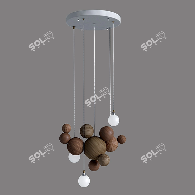 Sleek Helsing Pendant: Modern Elegance 3D model image 4