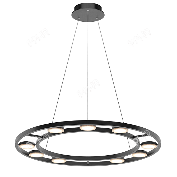 Elegant Fad Pendant Lamp 3D model image 4