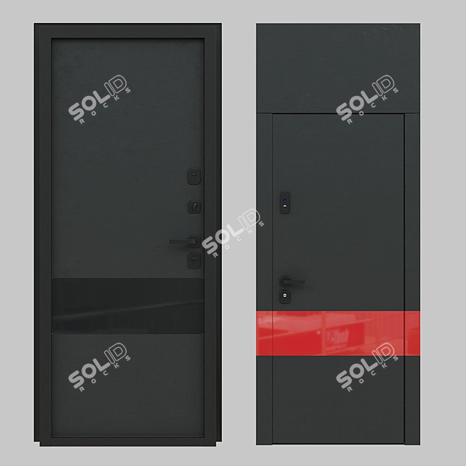 Prima Fortezza: Exquisite Designer Doors 3D model image 1