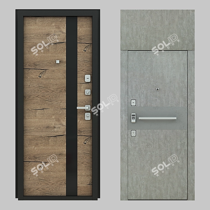 Prima Fortezza: Magnificent Designer Doors 3D model image 1