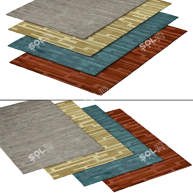 Luxury Ivory Carpet, 120 3D model image 2