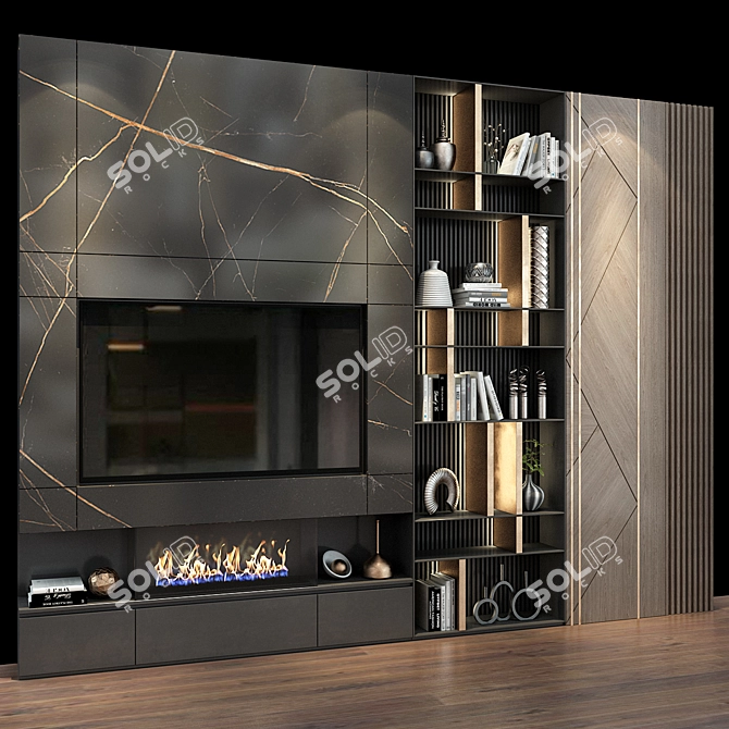 Modern TV Shelf Design by Studia 54 3D model image 2