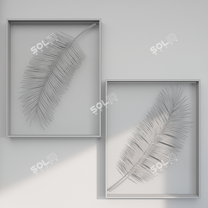 Botanica Frames: King Phoenix Collection 3D model image 4