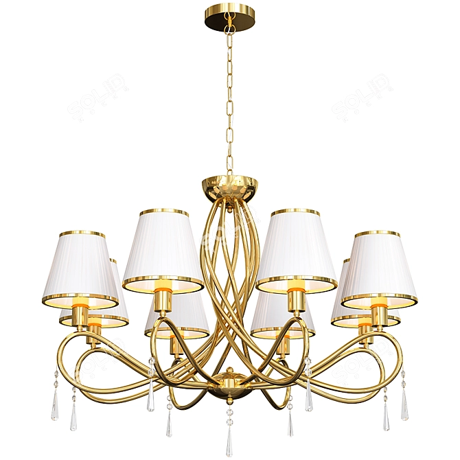 Arte Lamp Logico A1035LM-8AB: Stunning Eight-Light Chandelier 3D model image 5