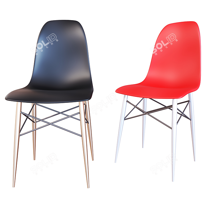 Modern Minimalist Chair 3D model image 1