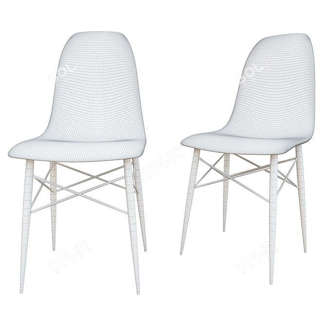 Modern Minimalist Chair 3D model image 2