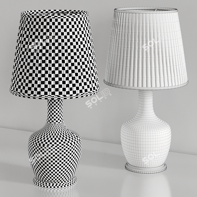 Elegant Rigby Lamp: Porta Romana 3D model image 4