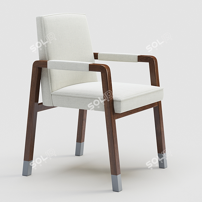 Modern Ellsworth Armchair | 3D Mesh & Textured 3D model image 1