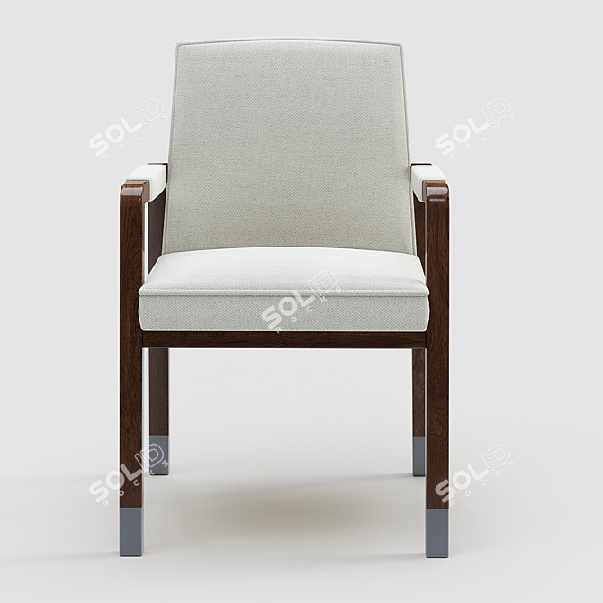 Modern Ellsworth Armchair | 3D Mesh & Textured 3D model image 2