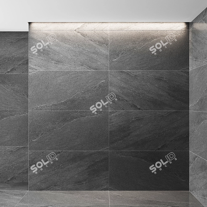 Contempora Carbon Tile: Sleek and Stylish 3D model image 1