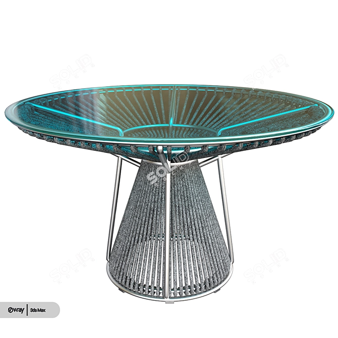 Missoni Home Cordula Table: Sleek and Modern Design 3D model image 2