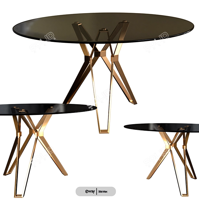 Pols Potten Contemporary Millimeter Table 3D model image 1